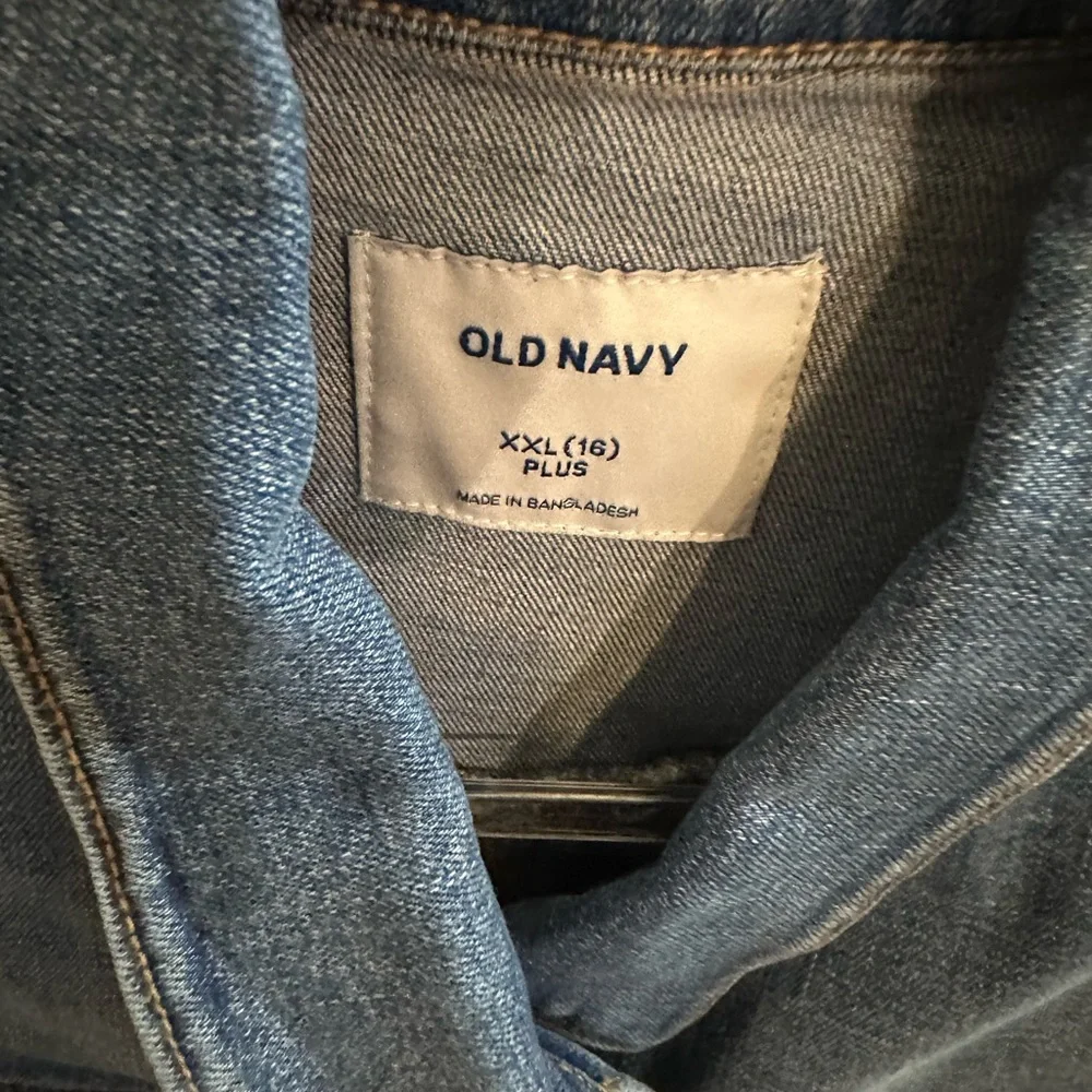 Old Navy Girls Plus Blue Denim Vest
